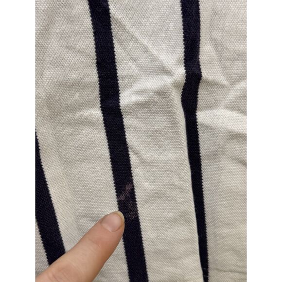 Vintage 90's Catalina Polo Men's XL Blue White Vertical Striped Cotton - Picture 12 of 12